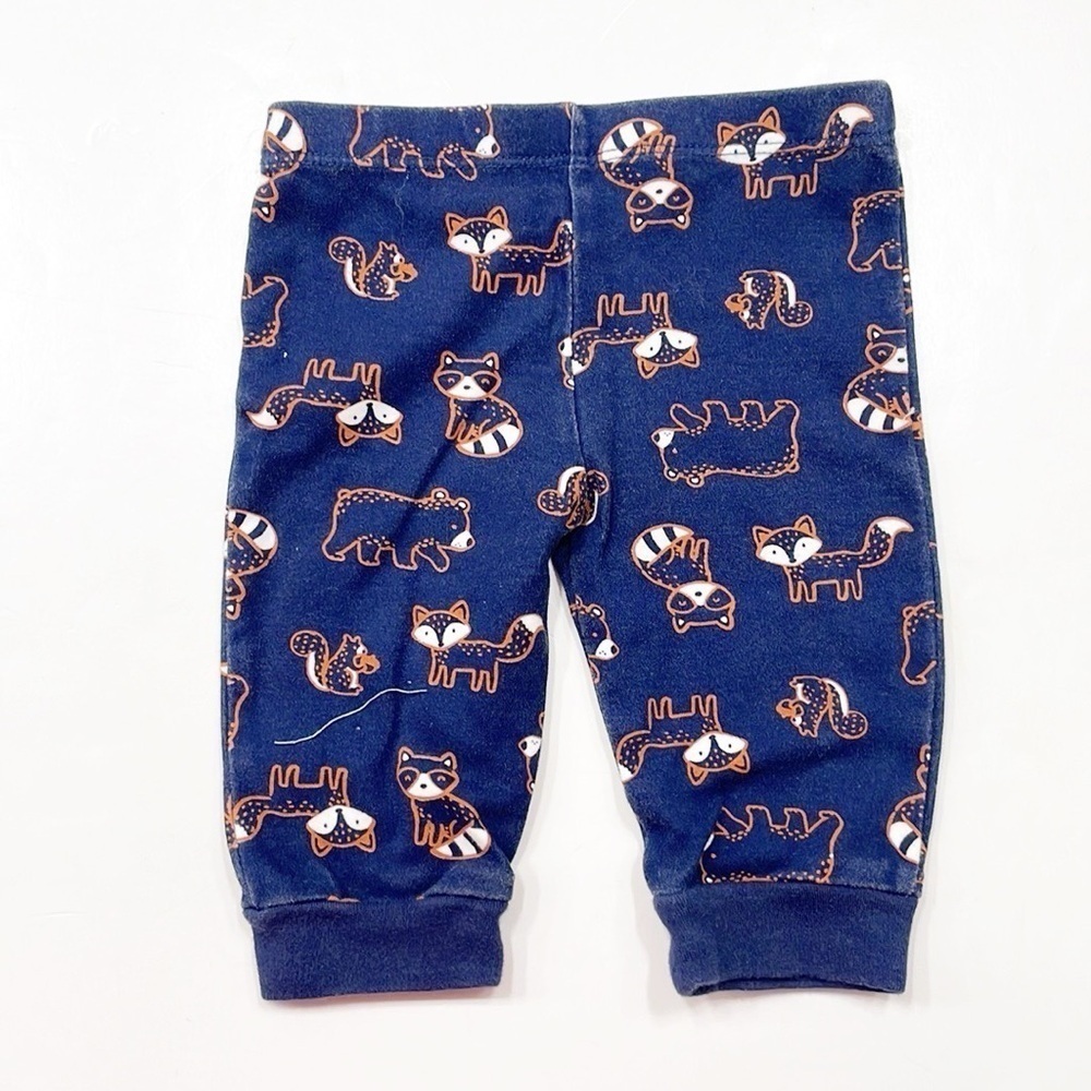 Forest animal print baby pants